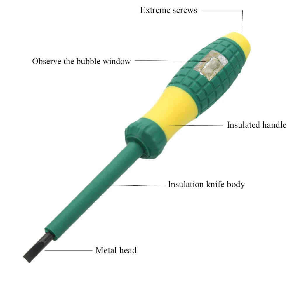 Tournevis testeur de tension électrique, pointe de 4 mm