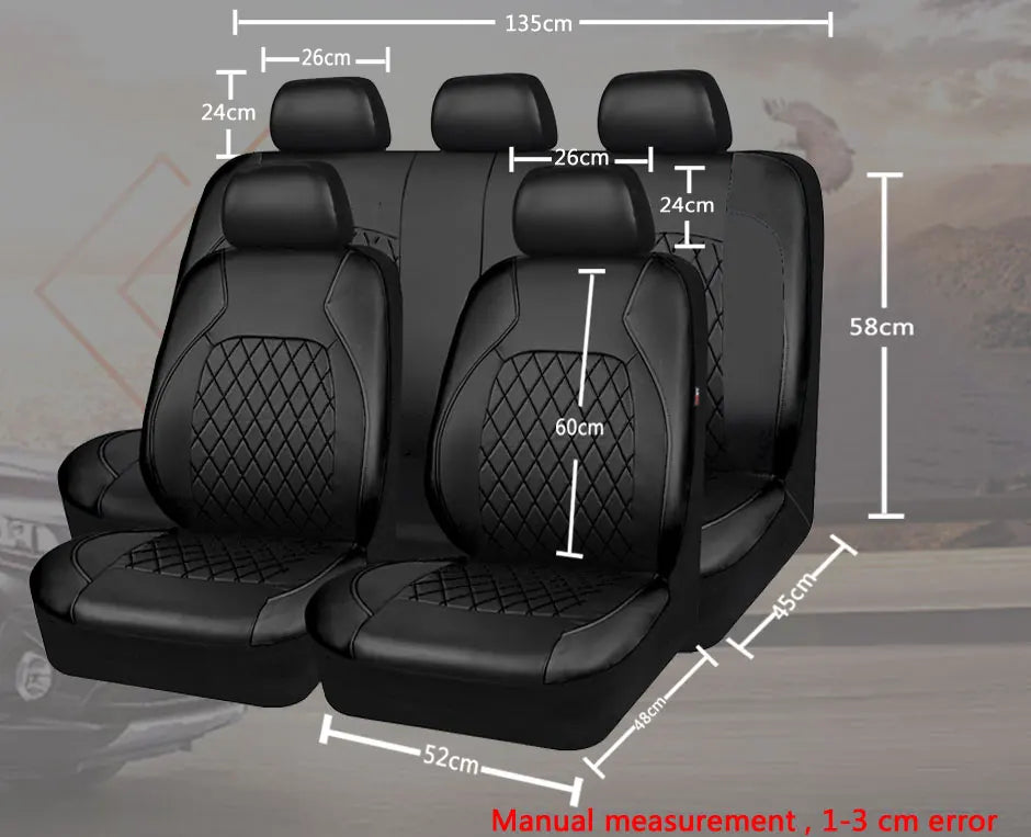 SEAMETAL Wrapped Car Seat Cover Full Surrounded Vehicle Seat Cushion Anti Scratch Car Seat Protector Universal for Sedan Suv