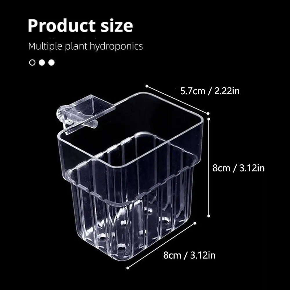 Clear Hanging Aquarium Plant Basket