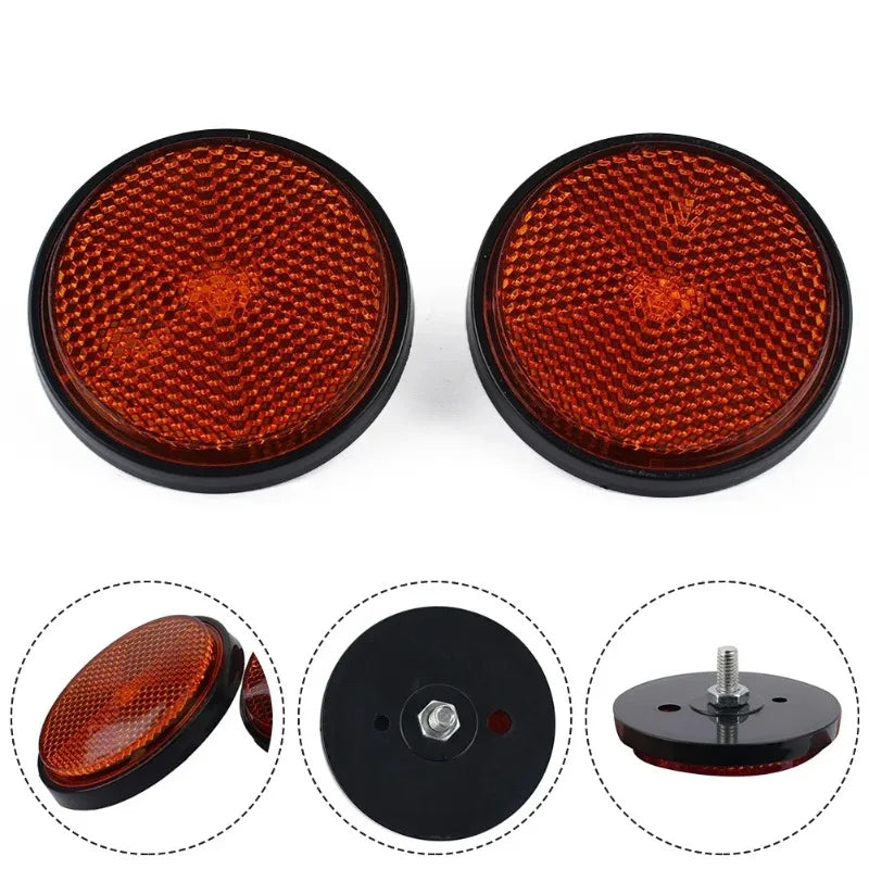 Round Screw-Mount Reflectors, 60 mm, 2 Pack