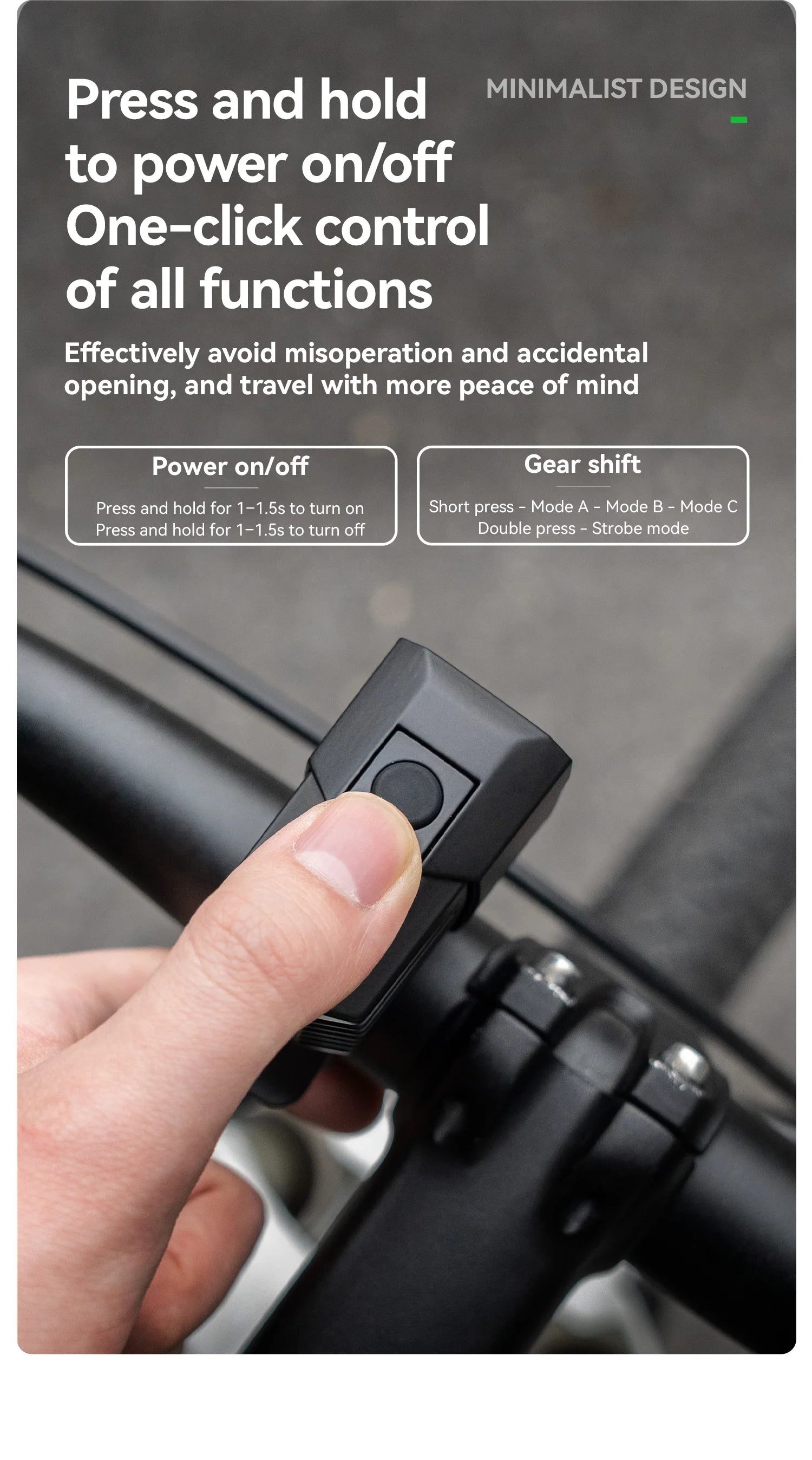 1600LM Bike Front Light IPX5 Waterproof Smart Sensor Headlight