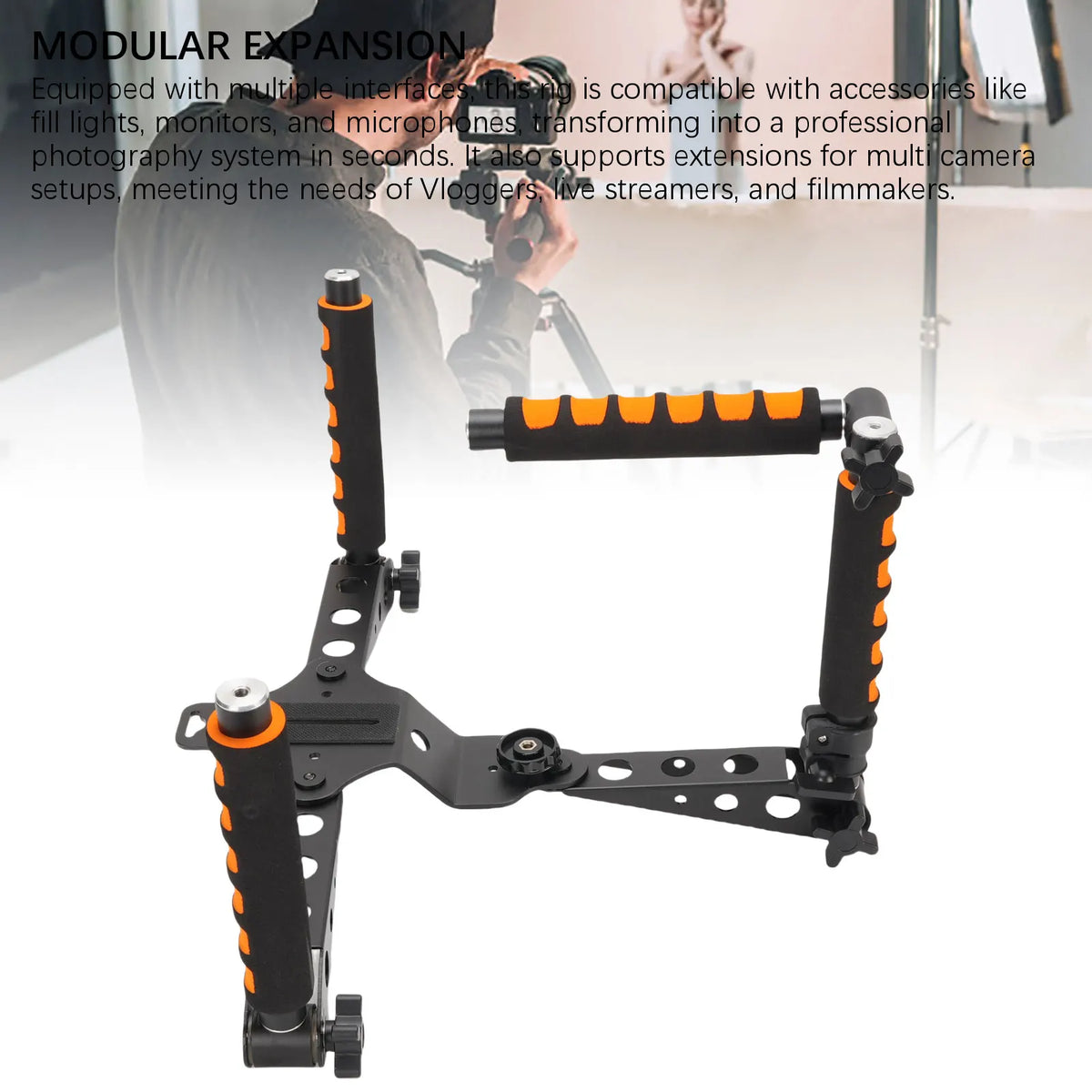 Folding Camera Shoulder Support Rig