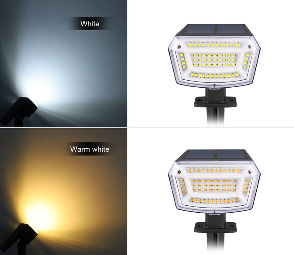 Solar Garden Spotlight with Three Brightness Modes