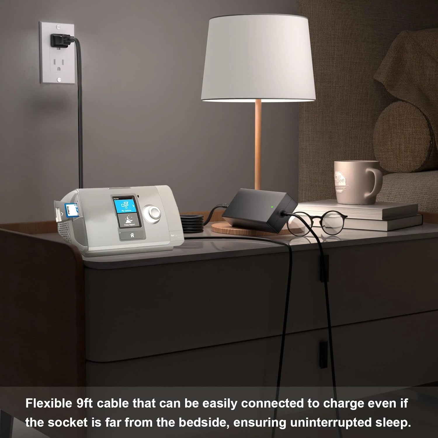 За Resmed AirSense 10/11 DC конвертор, DC адаптер 12V-24V автомобилно зарядно за захранвания AirSense 11/10 65W ResMed AirSense