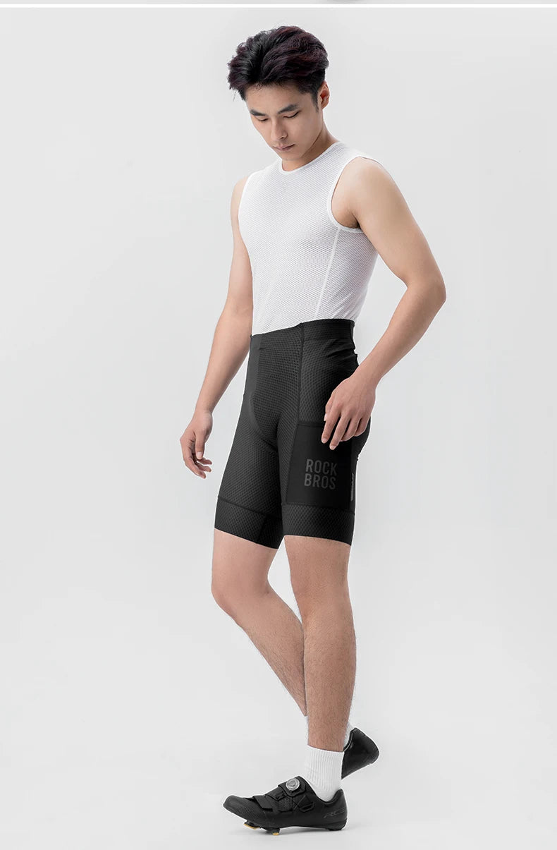 Men’s Padded Cycling Shorts Quick-Dry Breathable Bike Tights