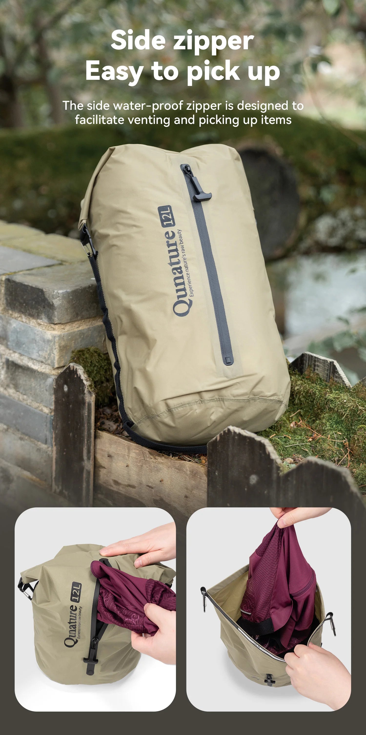 Ultraleichte Bikepacking-Gepäckträgertasche, wasserdicht, Nylon Fahrradspeicher