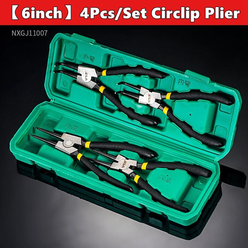 Four-Piece Circlip Pliers Set