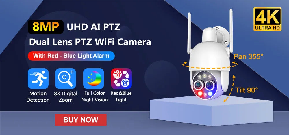 MISECU Kablosuz Dış Mekan Güvenlik Kamerası 5MP Renkli Gece Görüşlü