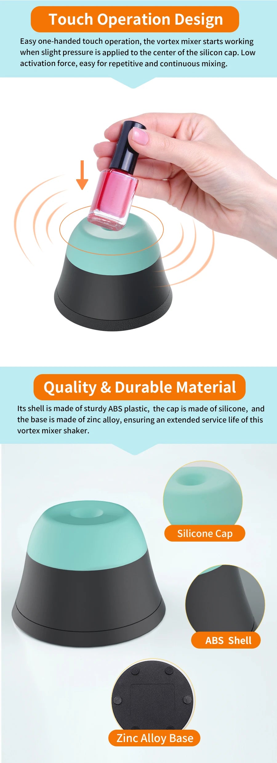 3000RPM Mini Vortex Mixer for Ink, Liquids and Pigments