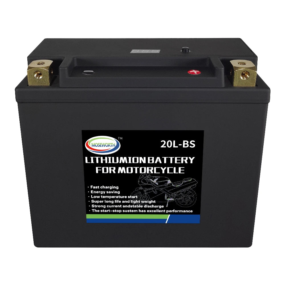 Motorcycle Battery 12V LiFePO4 Lithium Ion 4L-BS 160CCA Size-113x70x89mm Built-in BMS Board Lithium Phosphate Ion Battery
