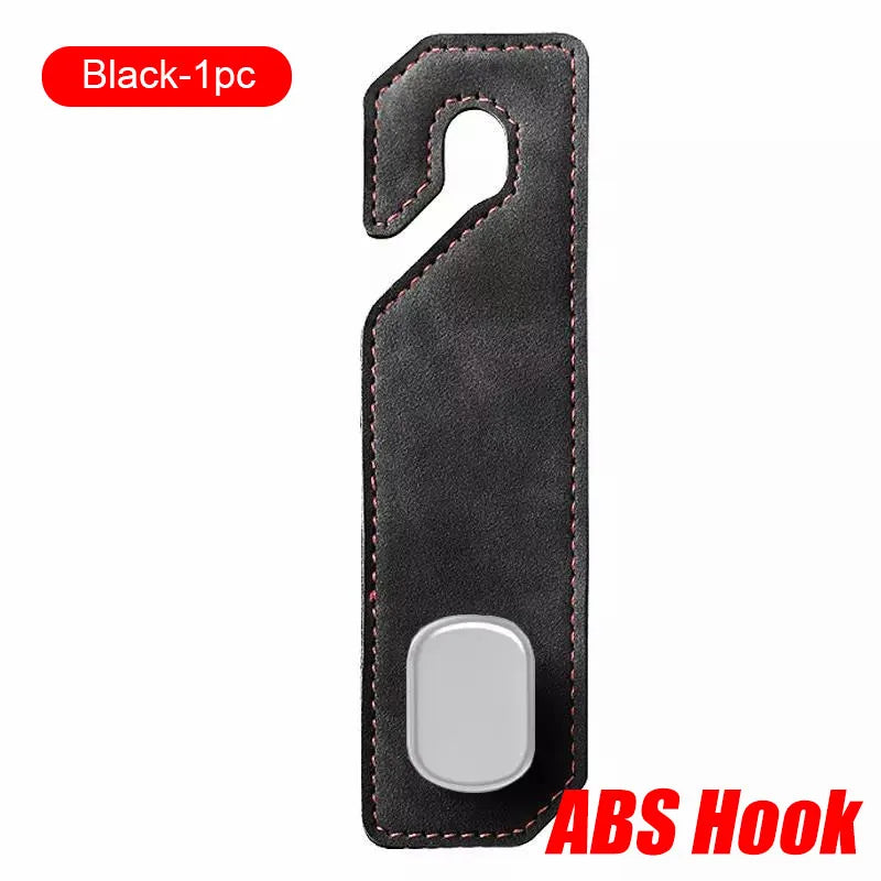 SEAMETAL Car Seat Back Hook Luxury Suede Headrest Hanging Hook 20KG Load-Bearing Universal Backseat Storage Hook for Purse Bag