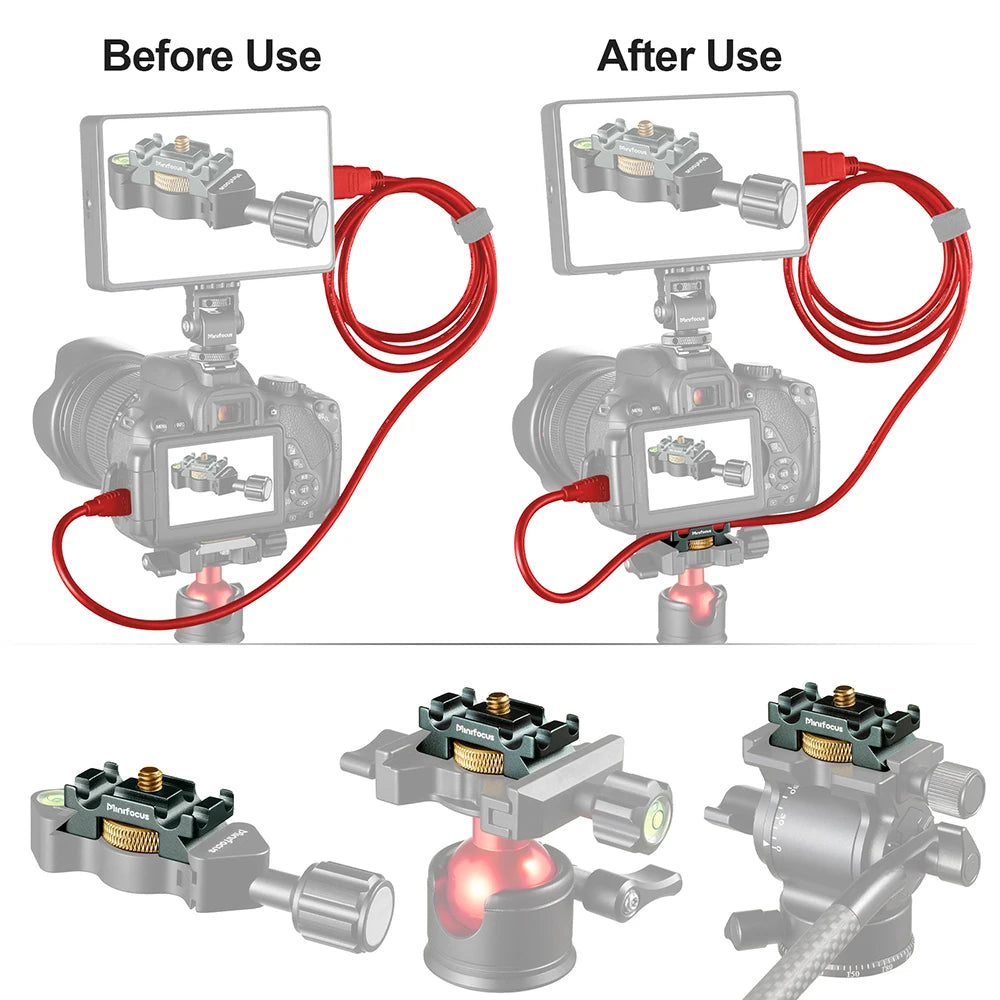 Camera Tether Cable Clamp - Arca-Style Mount
