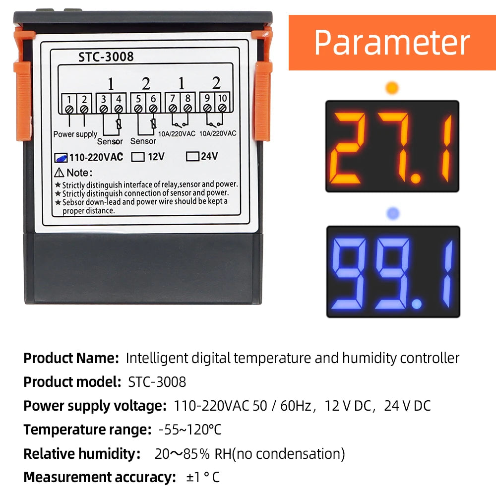 STC-3008 Dual-Relay Temperature Controller