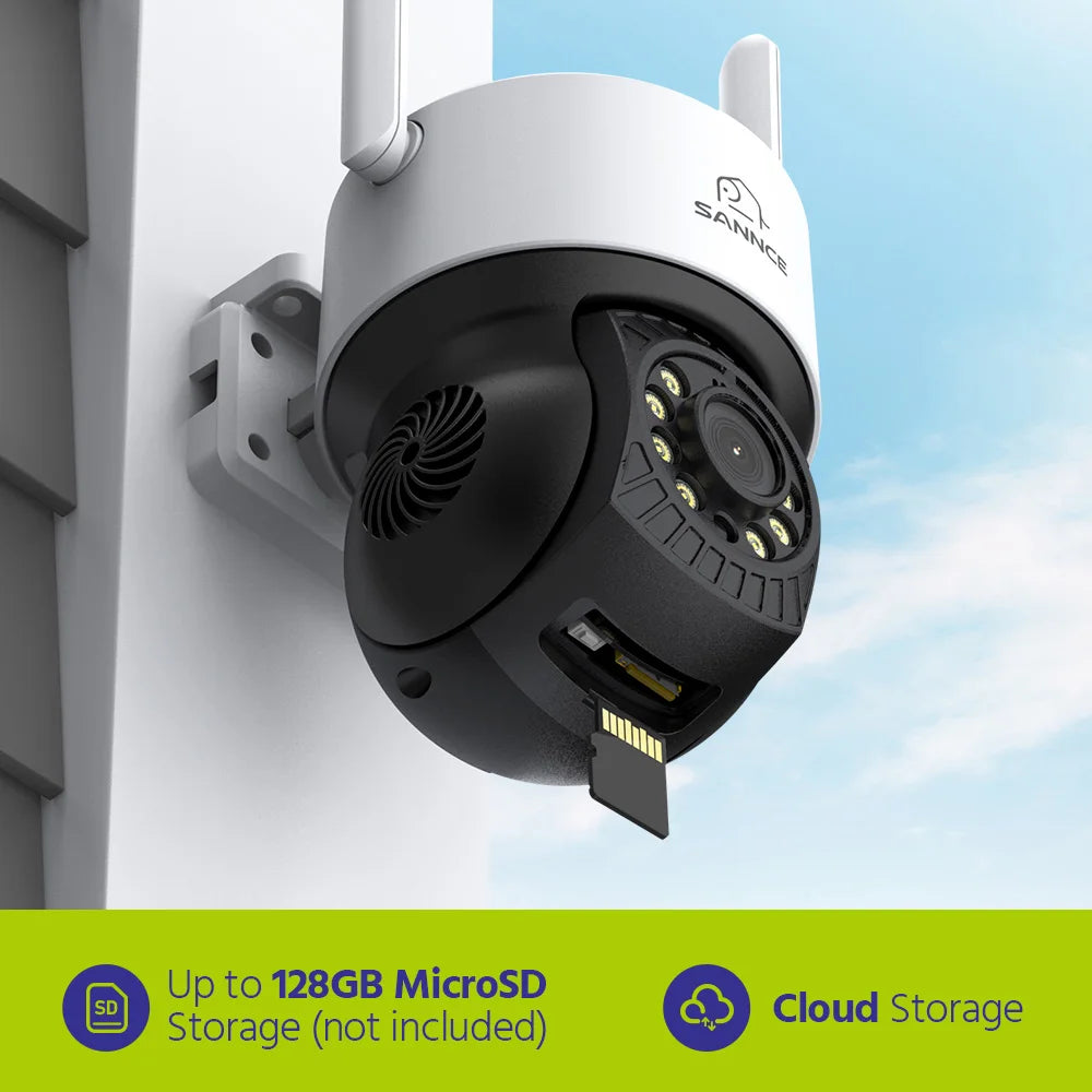 5MP 16-Channel Wireless PTZ Security Camera System with NVR