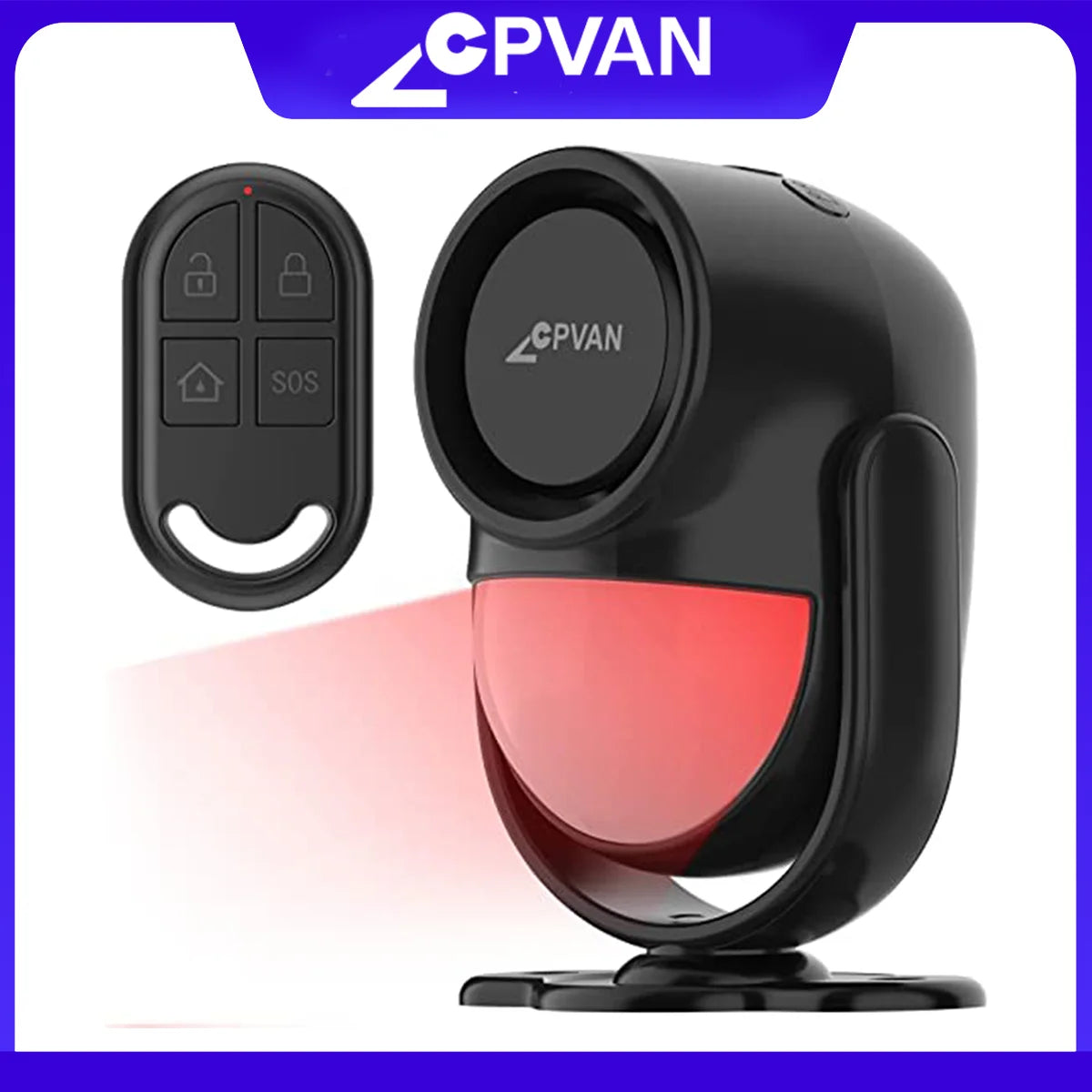 CPVAN Wireless Motion Sensor Alarm with 8m Detection and 125dB Siren