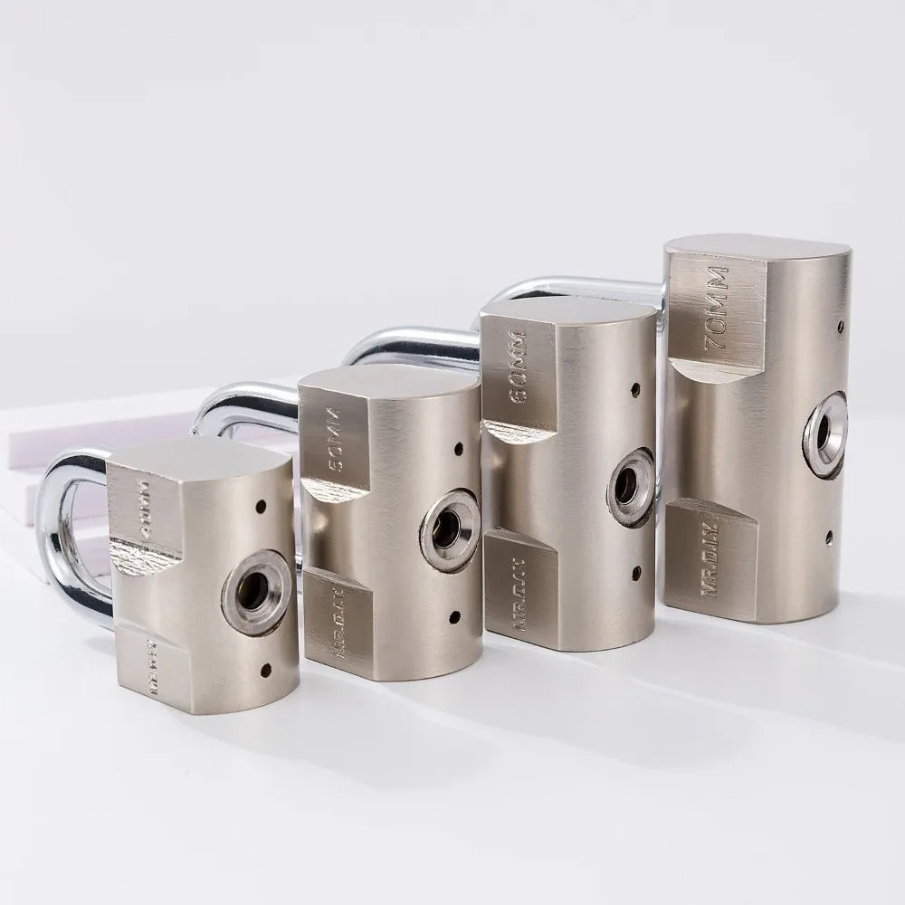 Stainless Steel Padlock for Gates and Containers, 4 Sizes