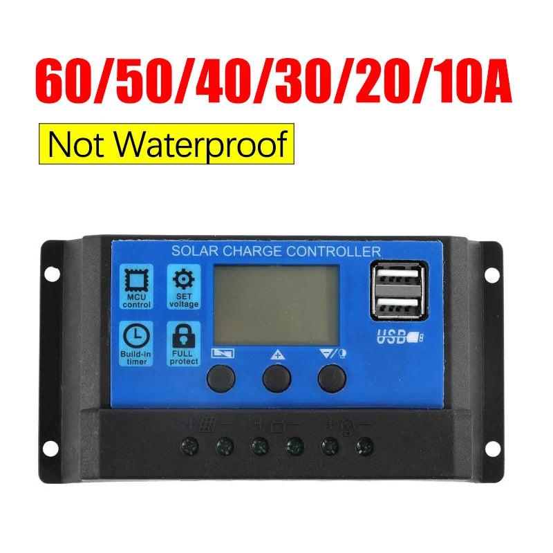 12 V / 24 V Solar Charge Controller with LCD