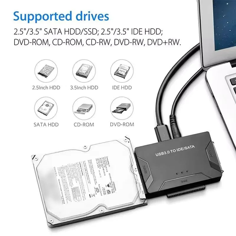 Adapter USB 3.0 do dysków SATA i IDE