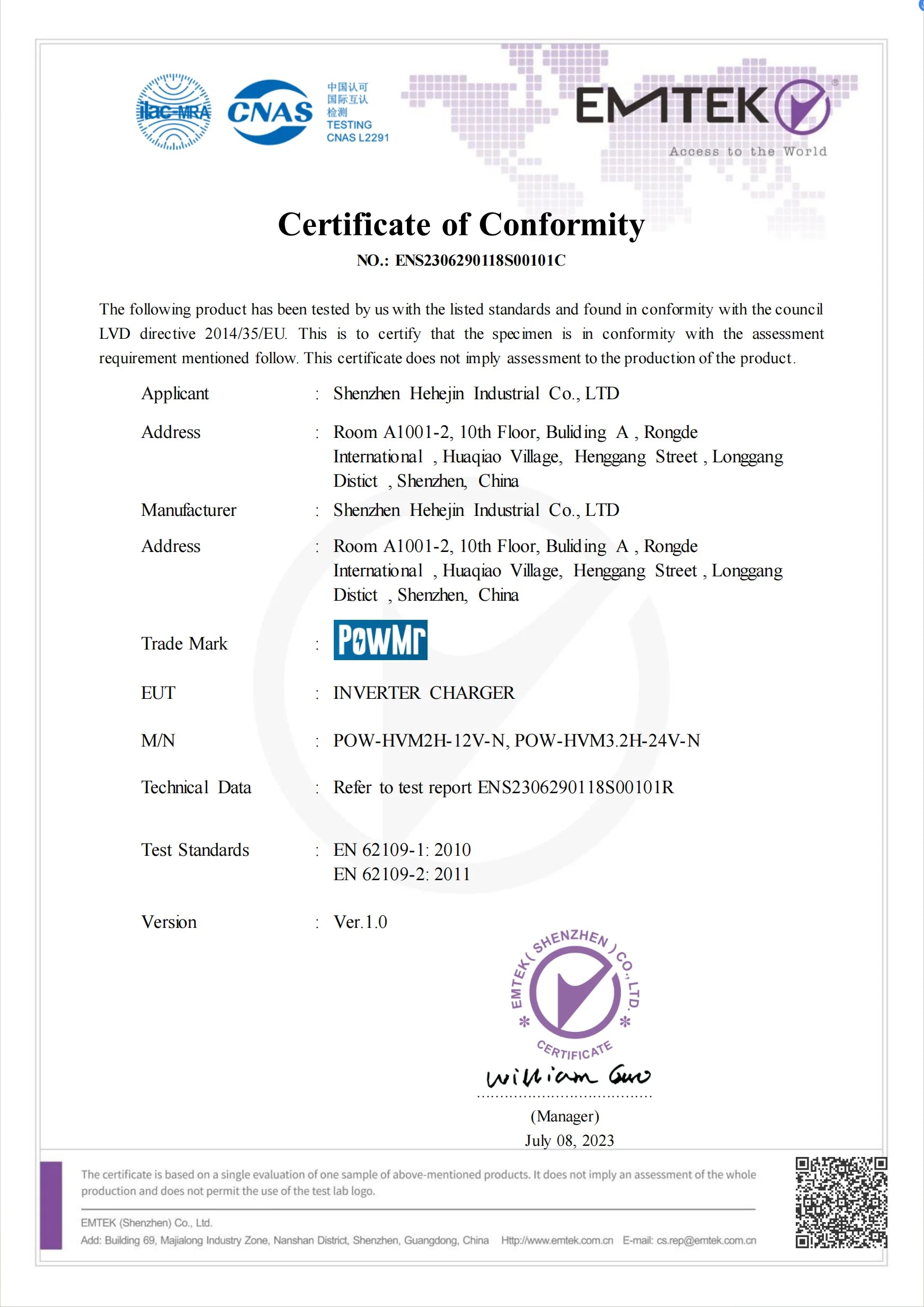 Inverter Solare Ibrido PowMr con Controller MPPT