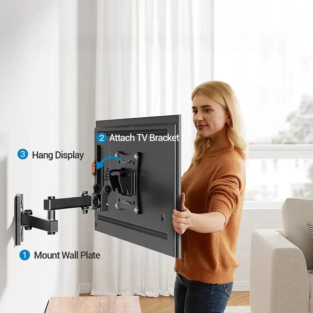 Adjustable Wall Mount for 10-24 Inch Screens