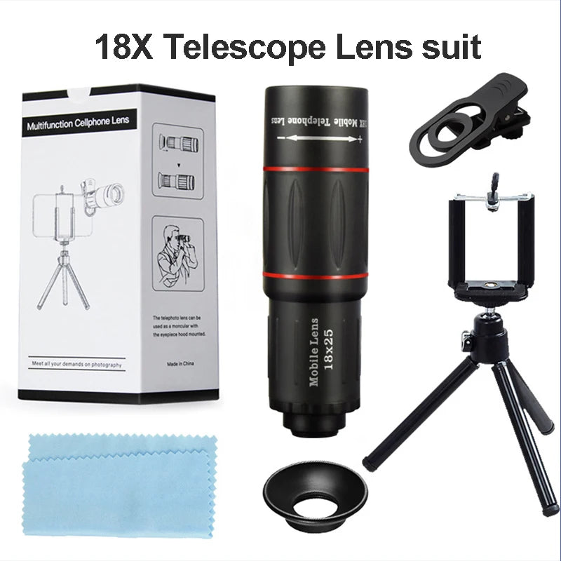 Clip-On Telephoto Lens for Compatible Smartphones