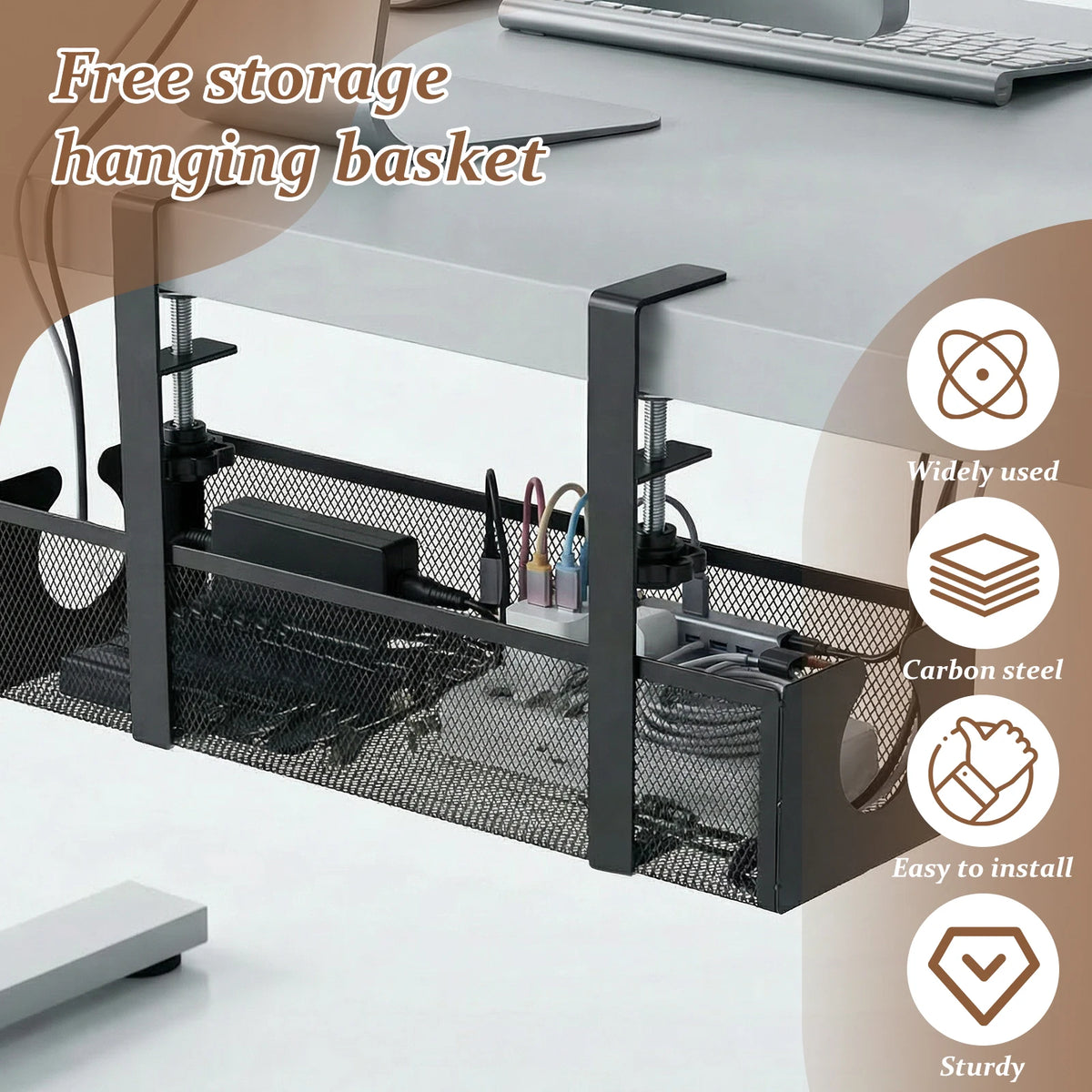 Clamp-On Carbon-Steel Cable Tray