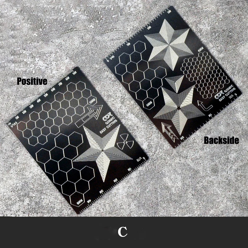Stainless Steel Model Masking Cutting Template
