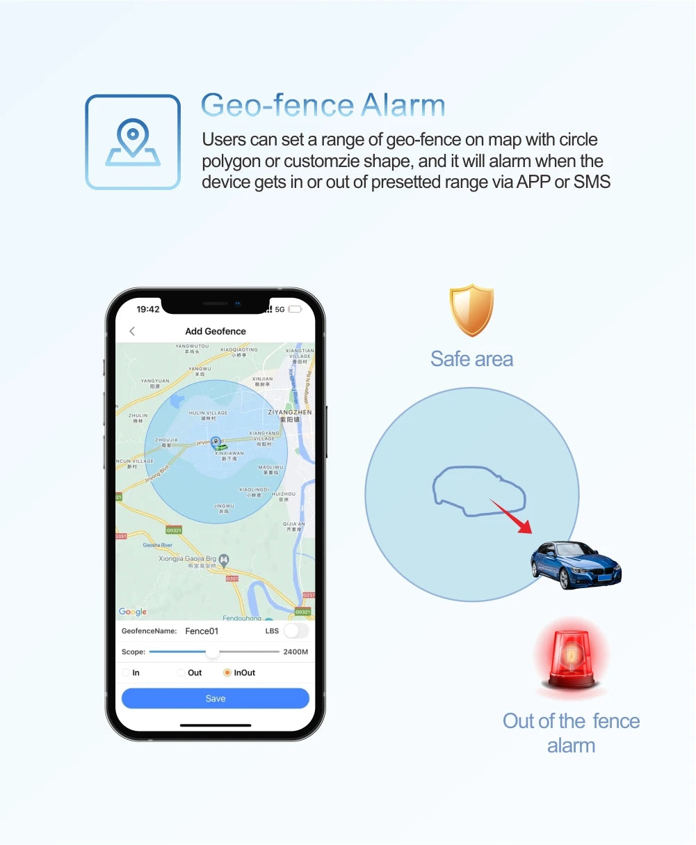 9-90V Relay GPS Tracker Car Motorcycle ACC Status DK09 4G Tow Away Power Off SMS Alarm Shock Move Call Cut Oil