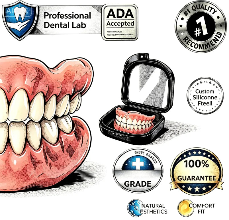 Kit de capas cosméticas temporárias para prótese dentária em silicone