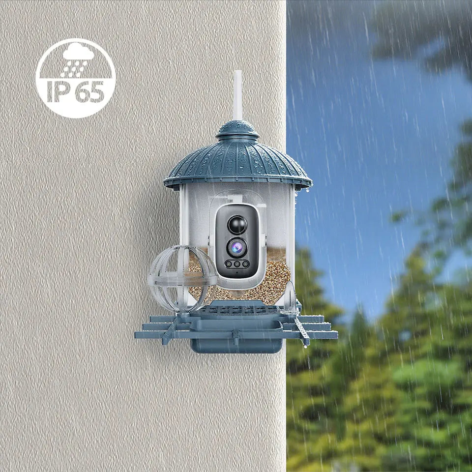Smart Bird Feeder Camera with Solar Power, 4MP HD WiFi