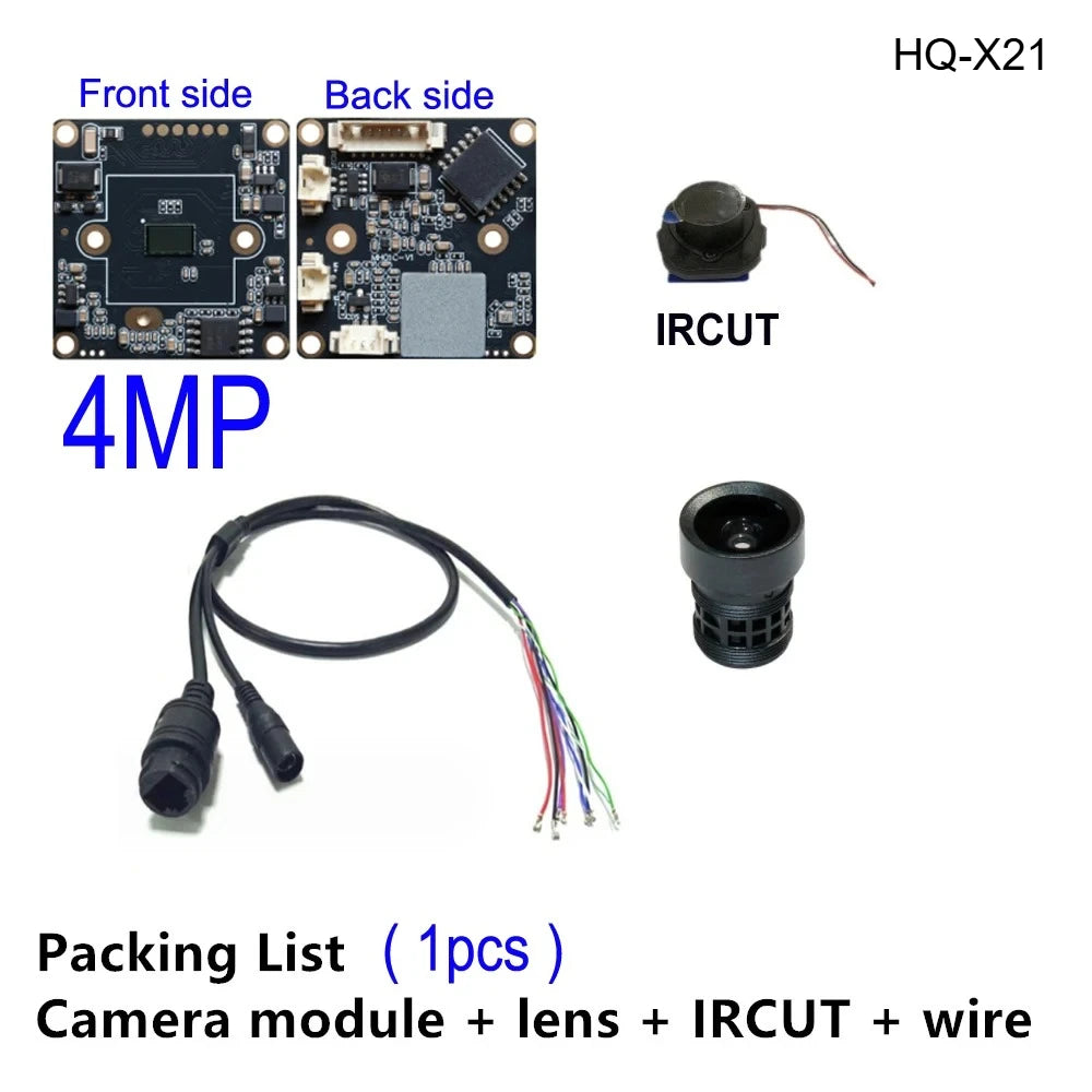 Módulo de Câmara IP 4MP PCB 32x32mm Mini