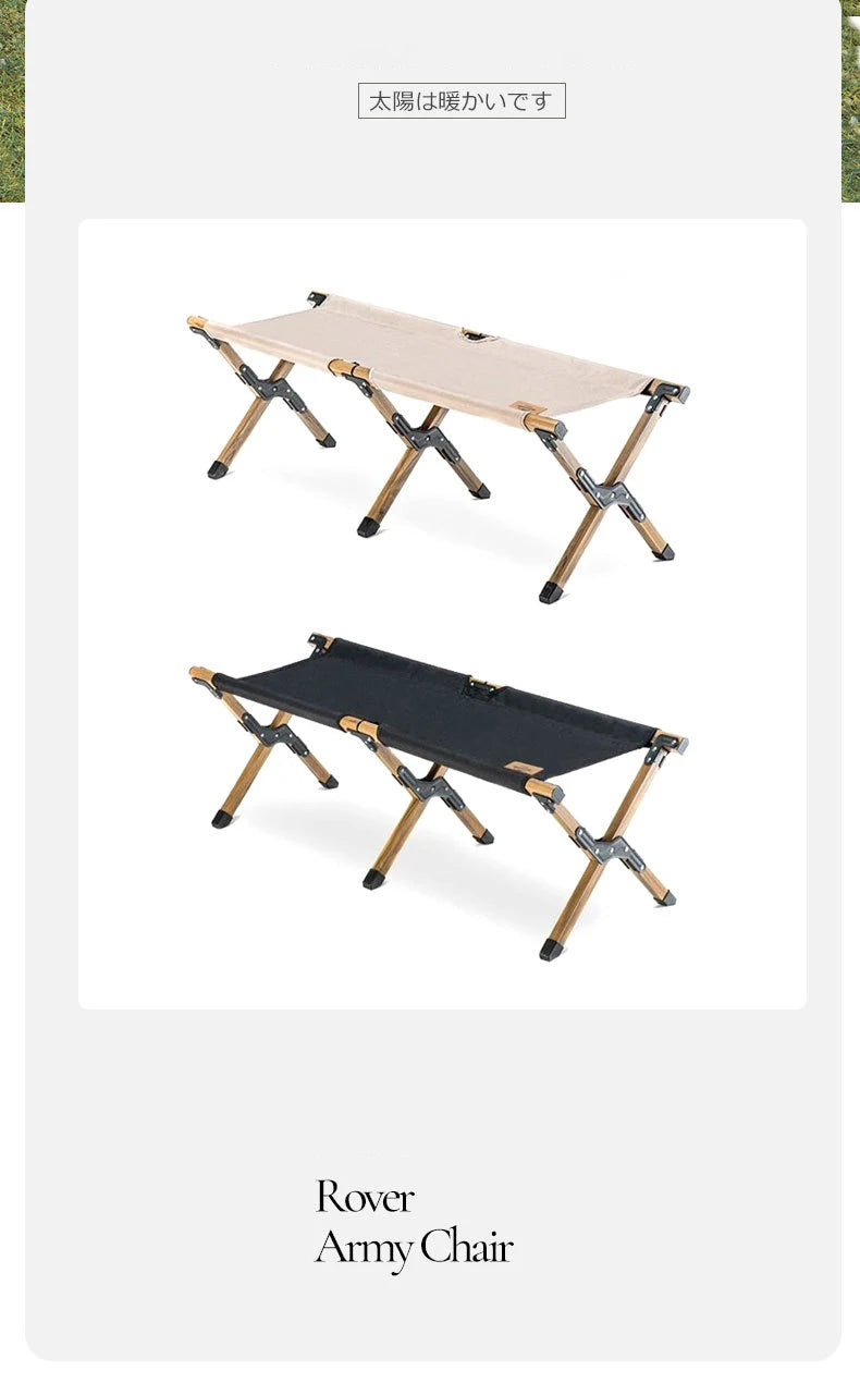 Double Camping Stool for Two | Lightweight Folding Outdoor Seat