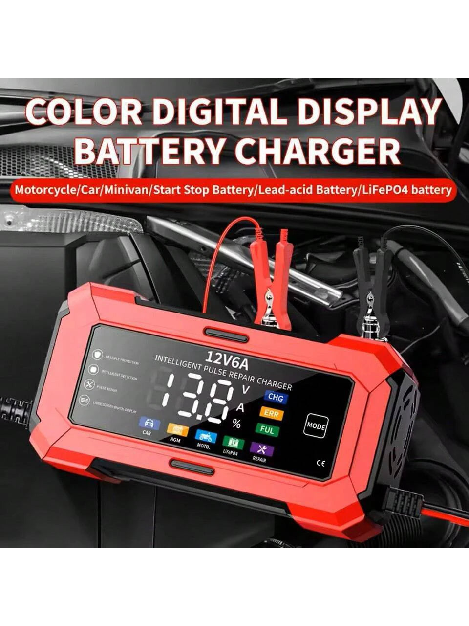 SWT-3650 12 V Battery Charger with Colour Display