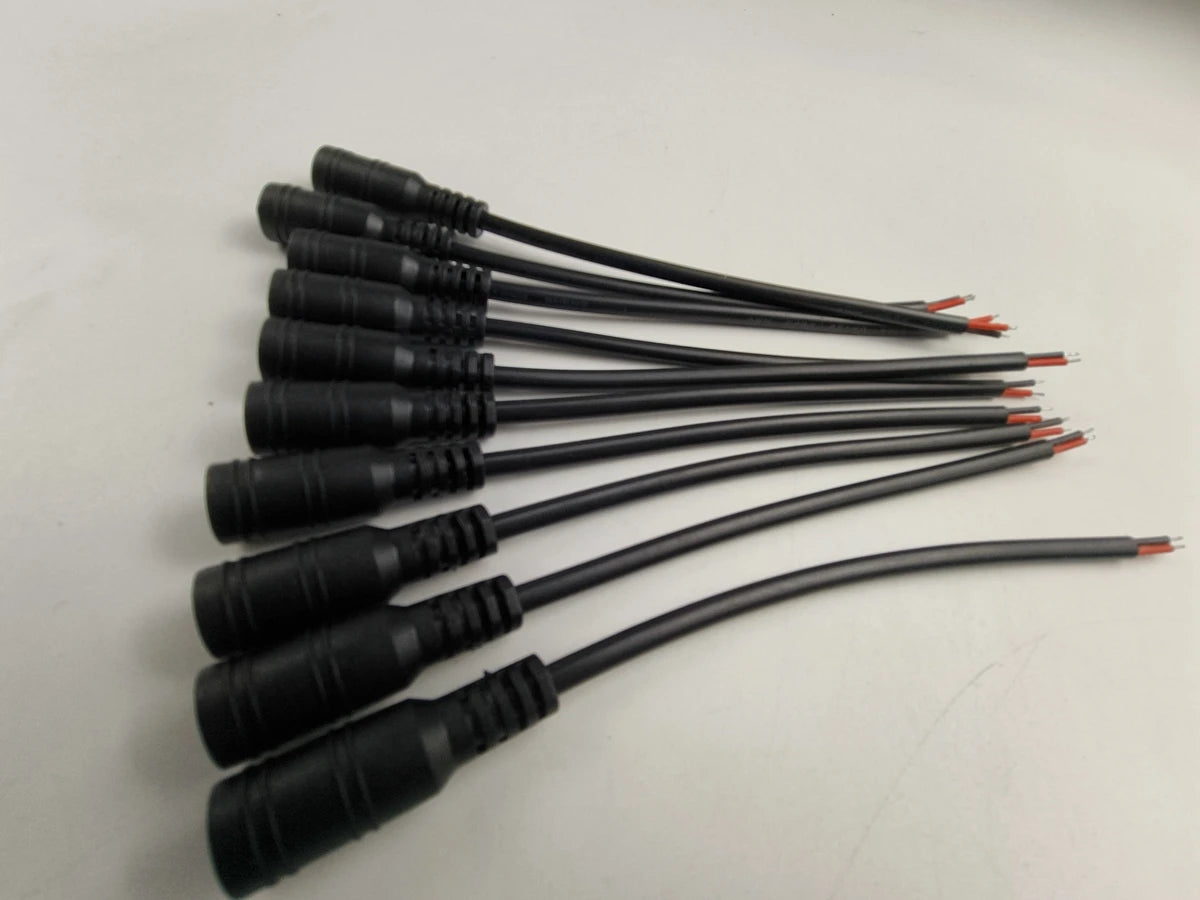 1/5/10 Pcs 5.5x2.1mm DC Male Female Power Plug Cable Wire Jack Adapter Connector for CCTV Single Color 3528 5050 LED Tape Light