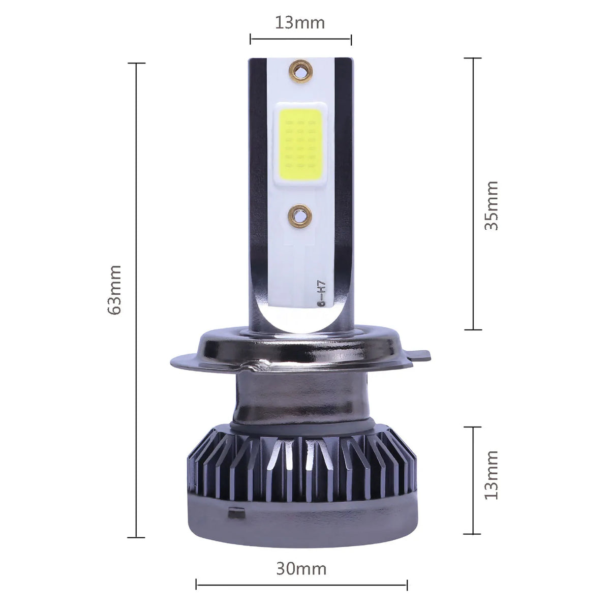 2 pezzi LED H4 H7 per fari auto H1 LED H8 H11 9005 HB3 9006 HB4 9004 HB1 H3 HB5 H13 luci LED 20000LM lampada turbo, 12V