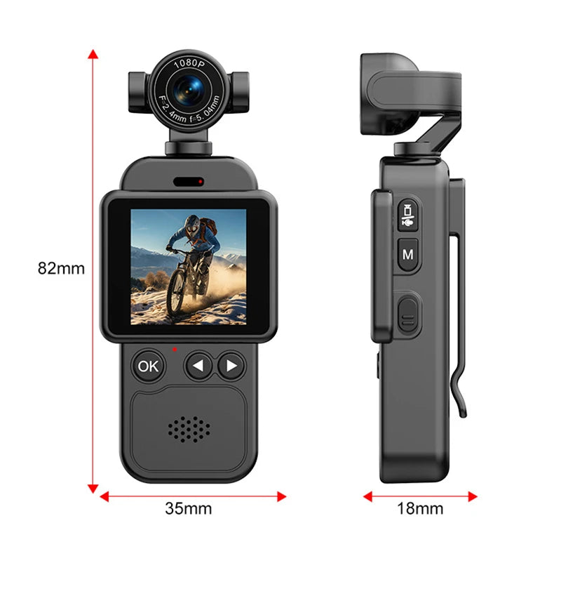 360° Handheld Chest Mount Action Camera 1080P WiFi