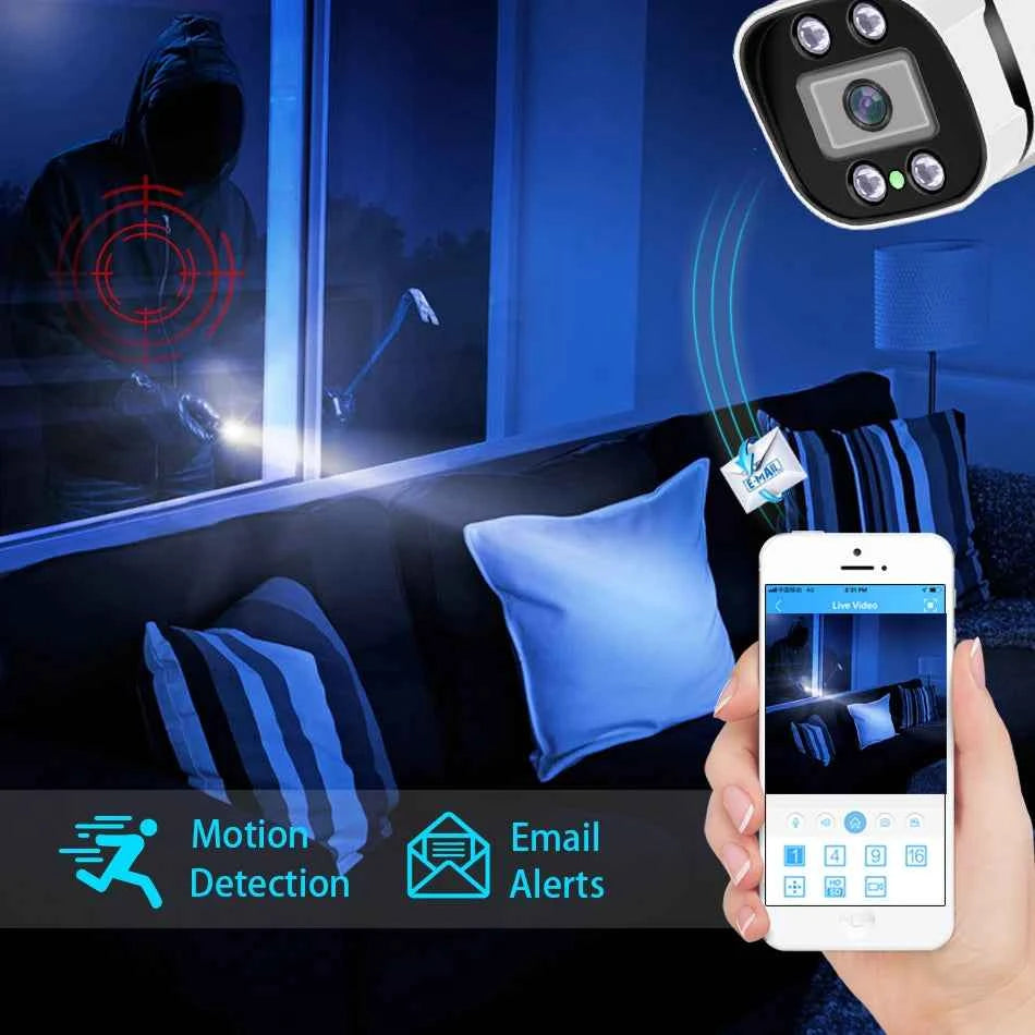 4K PoE IP Surveillance Camera with Audio Night Vision Waterproof Bullet