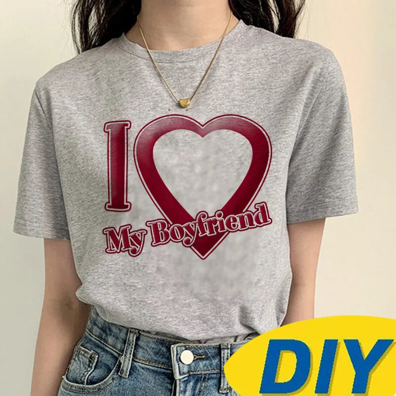 T-shirt da donna I Love My Boyfriend – Opzioni di stile
