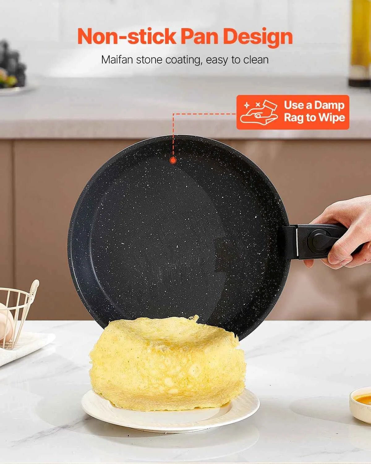 17-Piece Nonstick Cookware Set with Detachable Handles
