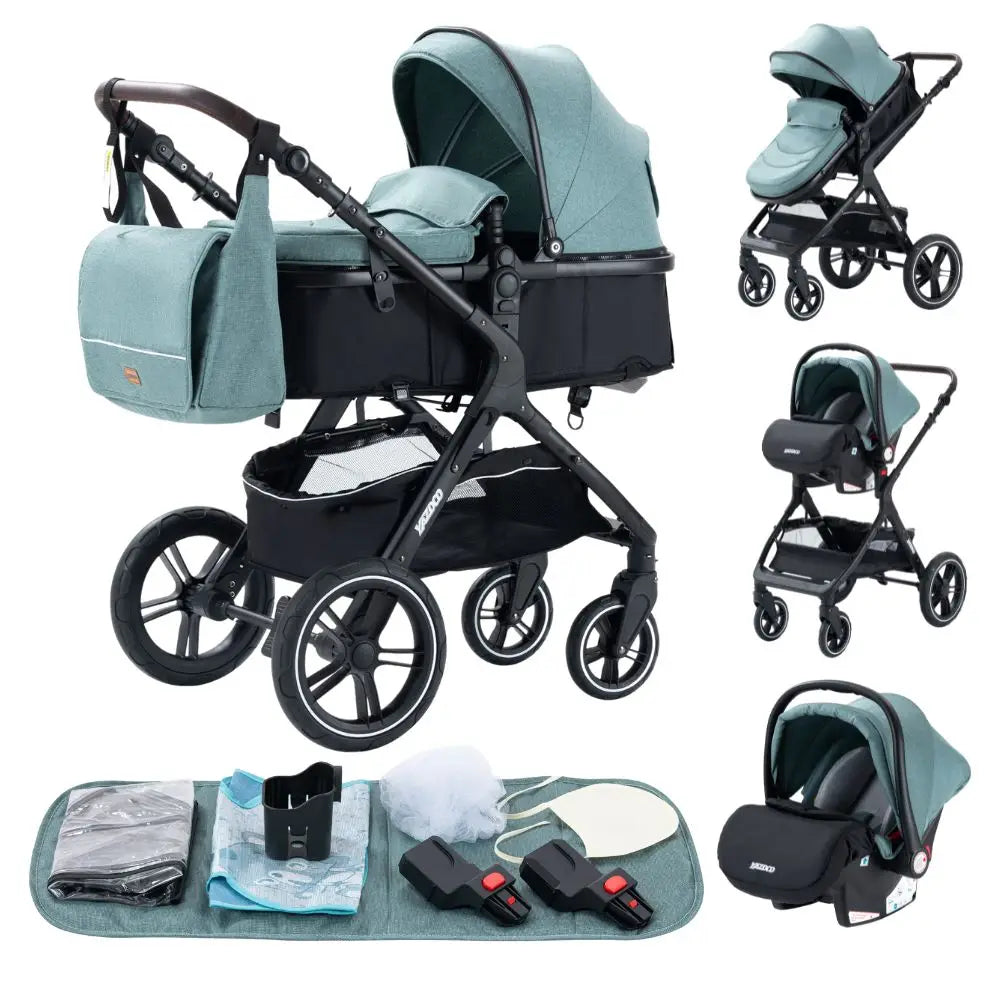 Luxury 3‑in‑1 Baby Stroller Travel System