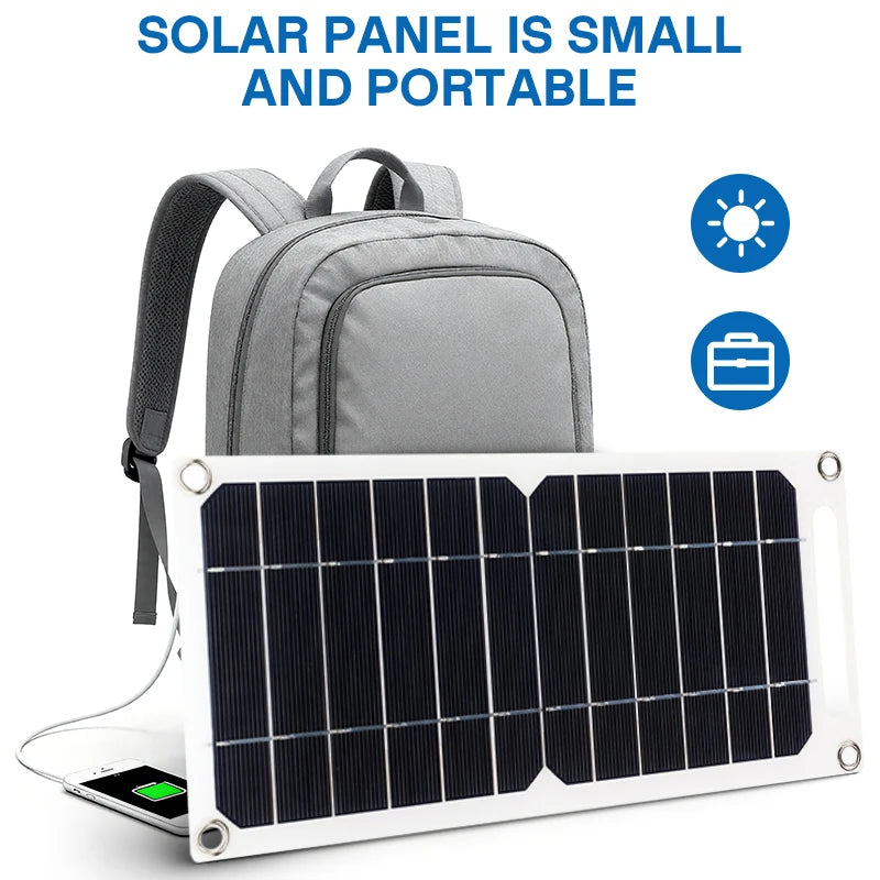 Portable Monocrystalline USB Solar Panel, 300 × 145mm