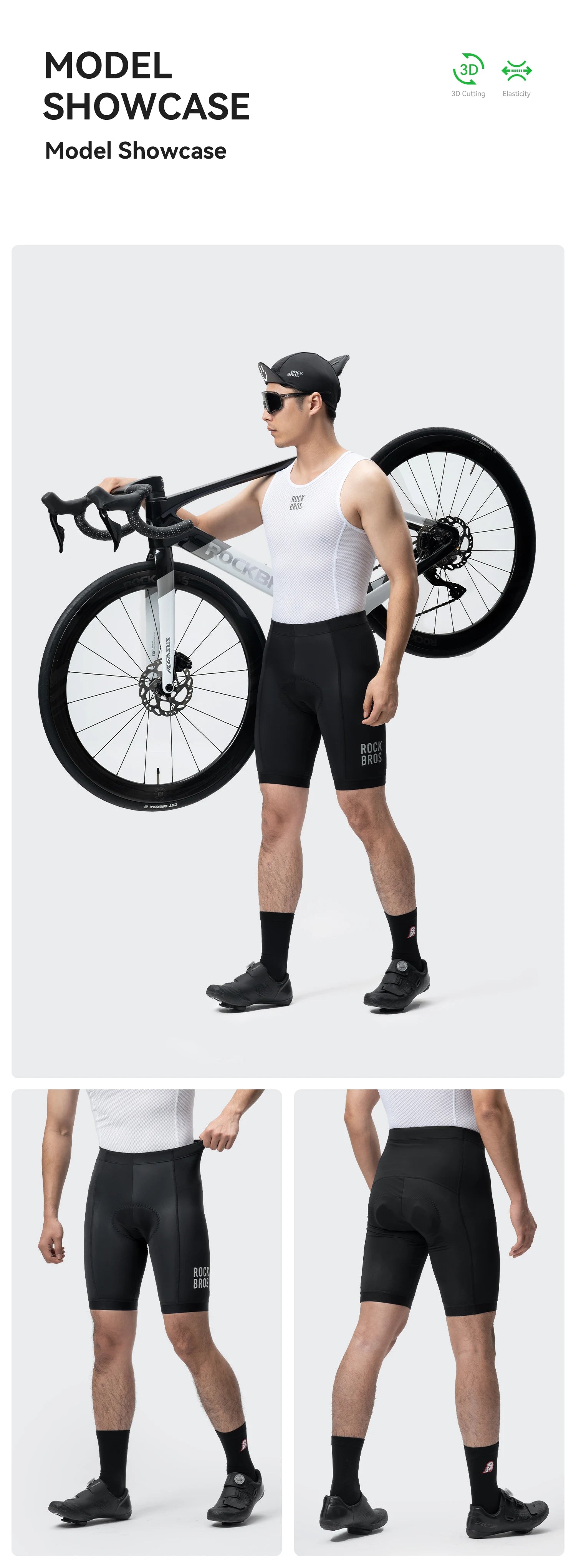 Men’s Cycling Shorts Breathable Stretch MTB Riding Shorts