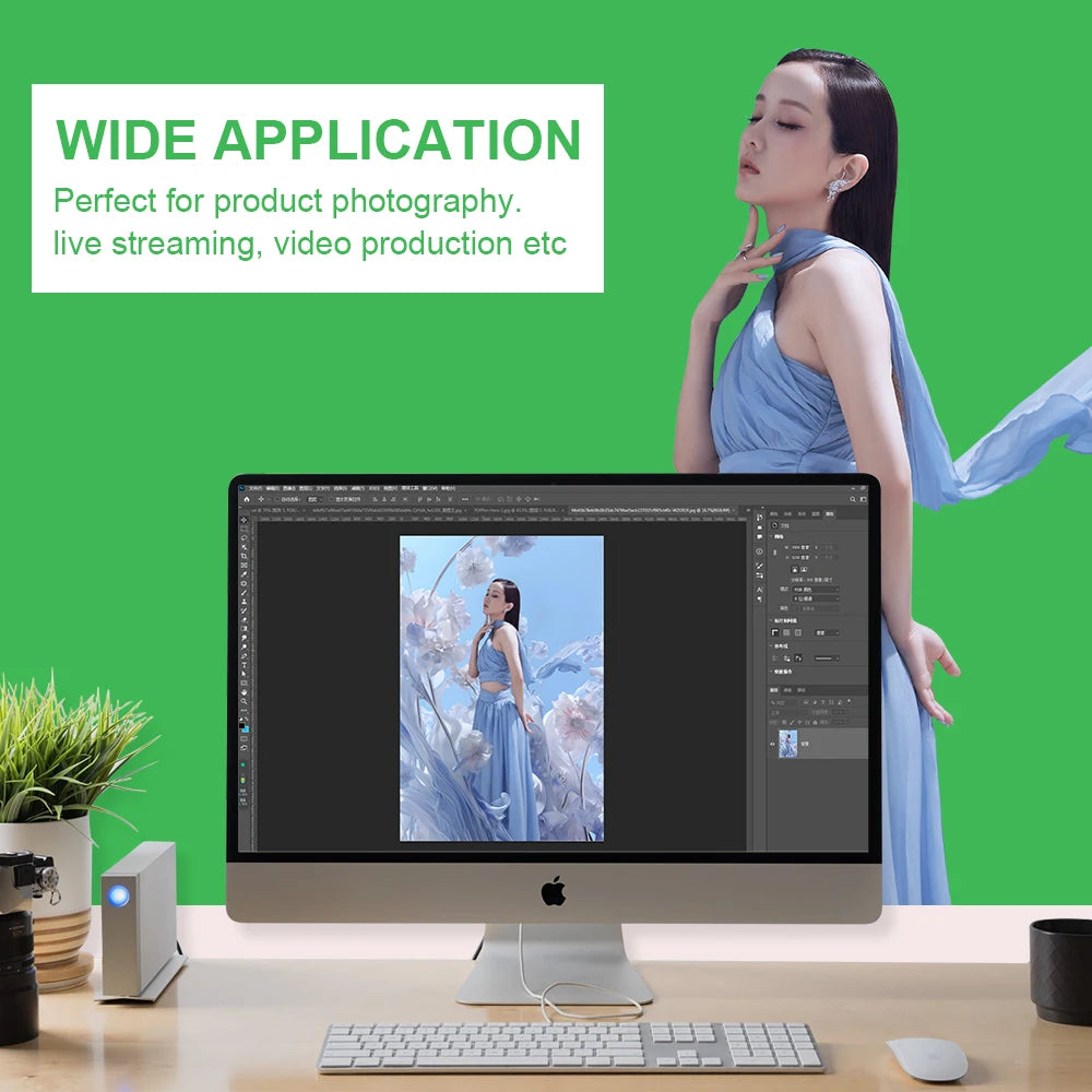 Solid-Colour Photography Backdrop, Size Options