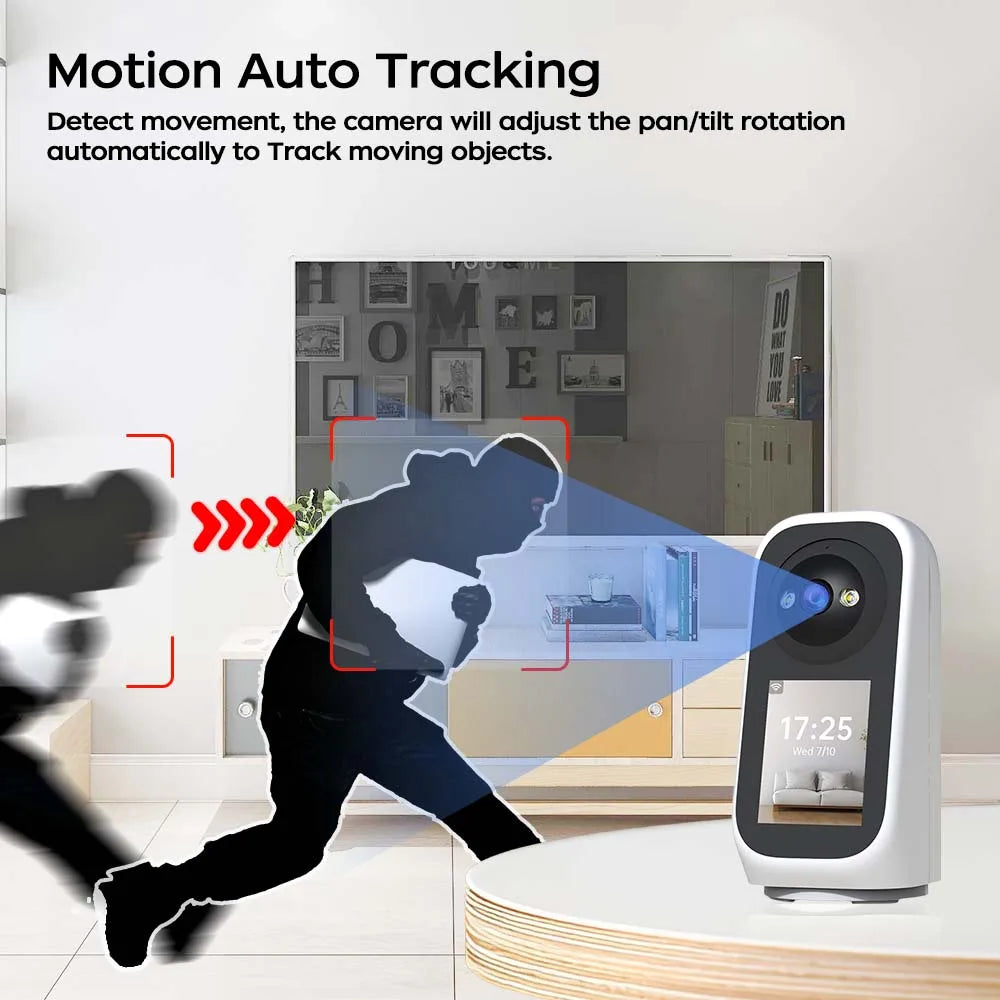 2K 3MP PTZ Baby Monitor with Video Calling and AI Tracking