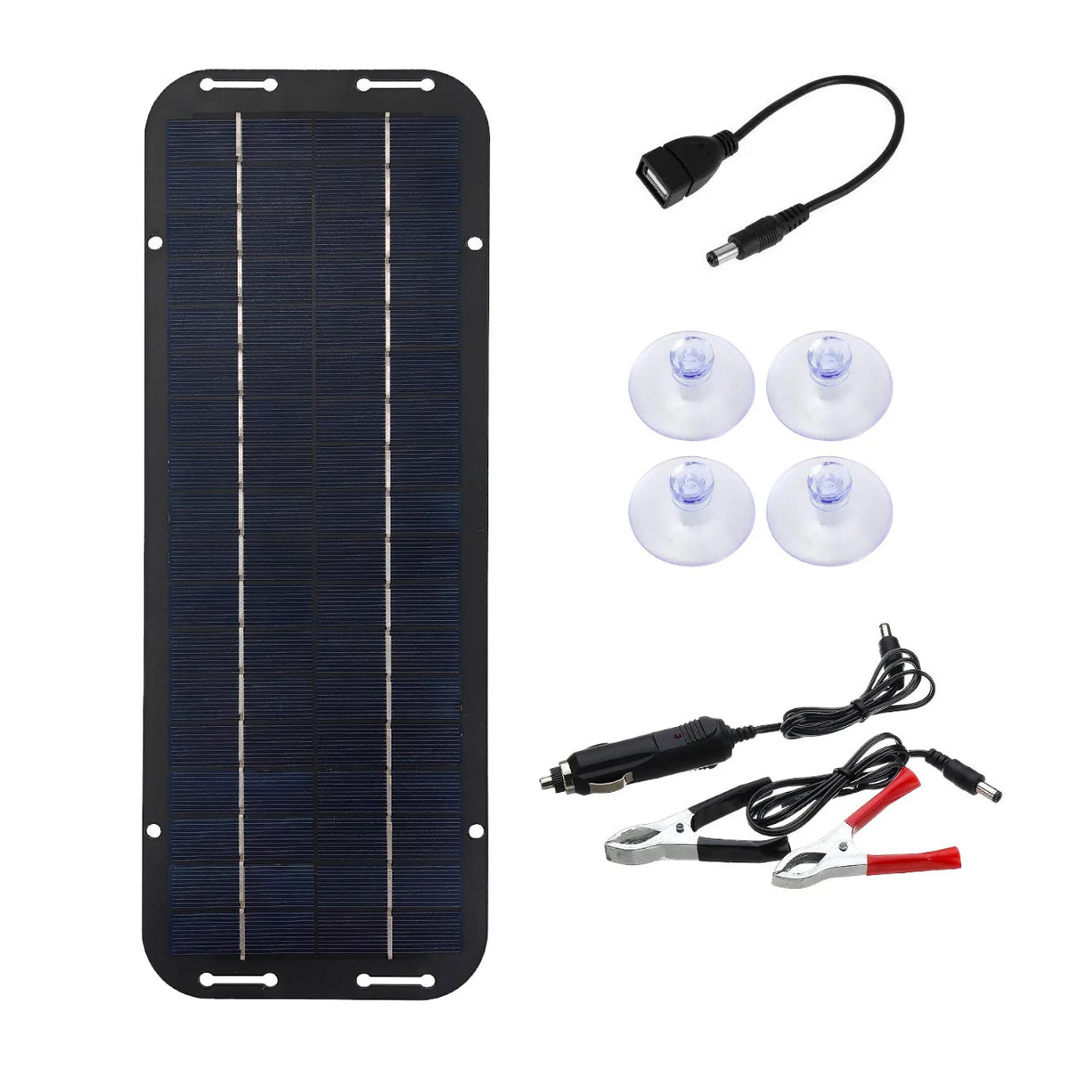 Solar Panels Charger Car Motorcycle Kick Scooters Portables Solar Panel Car Charger Battery 12V Efficient Maintenance