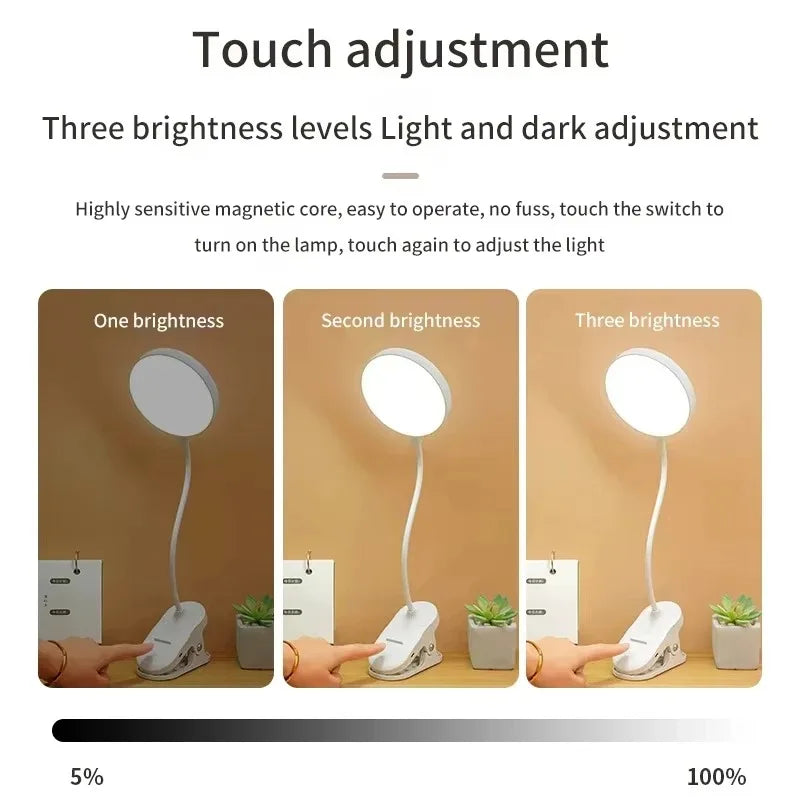 Taipuisa kiinnitettävä LED-lamppu, USB- tai paristokäyttöinen