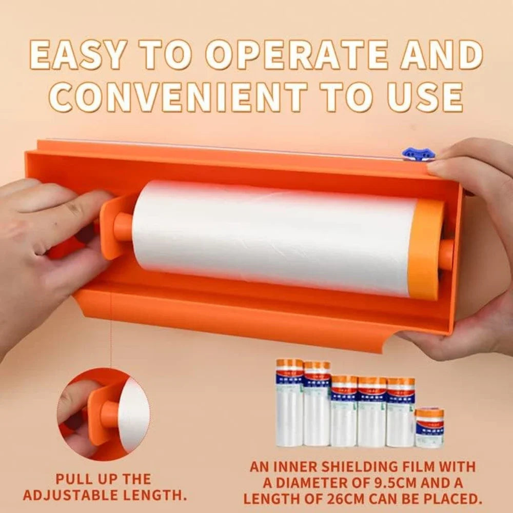 Maskeringsfilm-dispenser og kutter