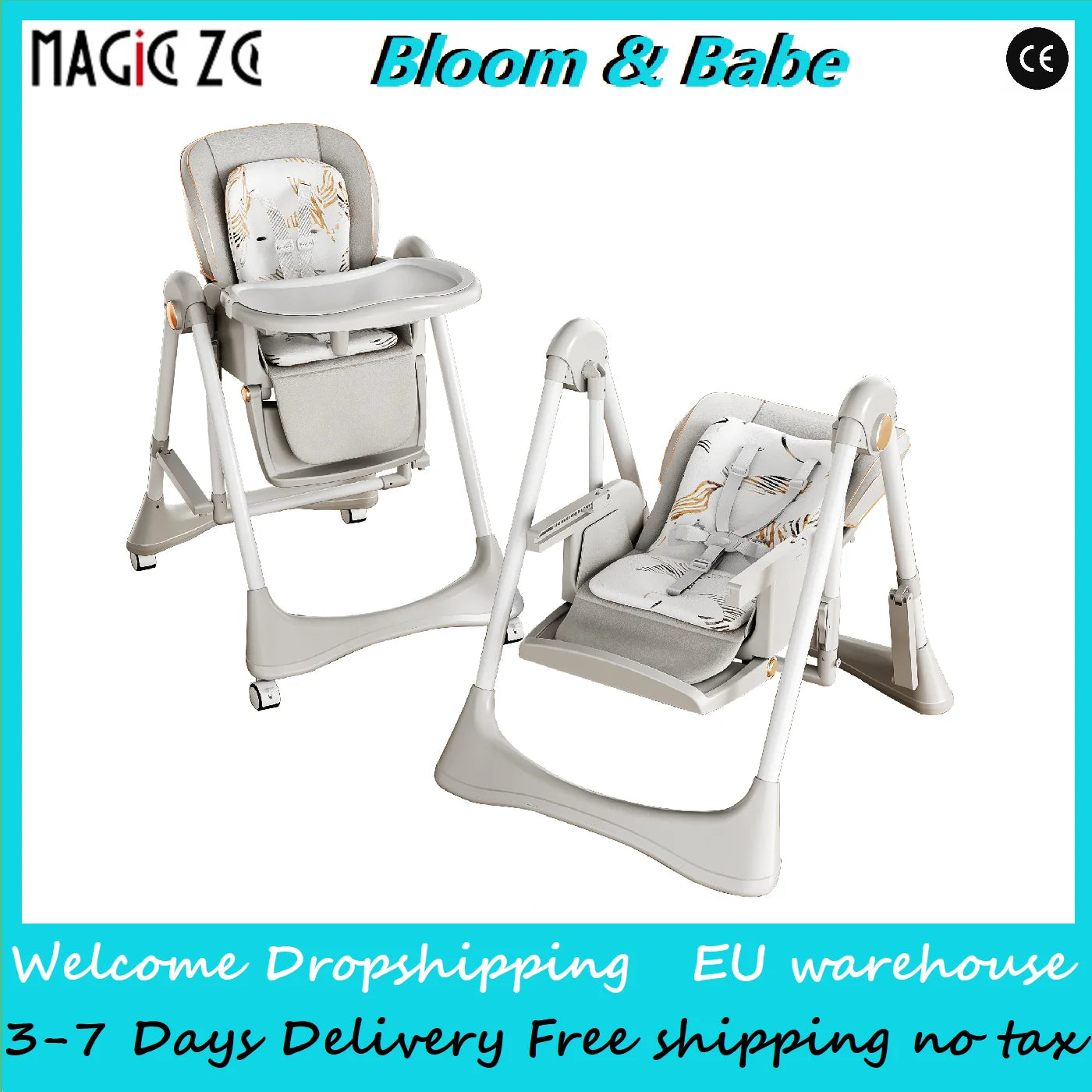 Baby Stroller 3‑in‑1 Lightweight Travel System