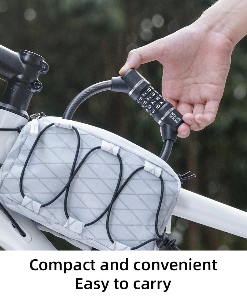 4-Digit Steel Cable Bicycle Lock, 29cm