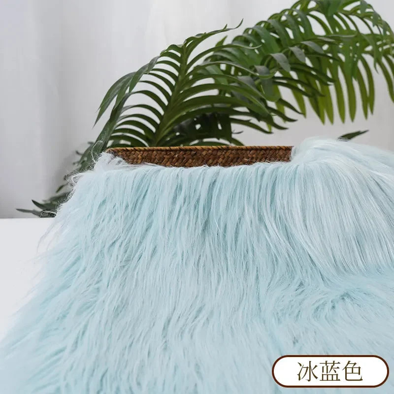 25x45cm Long Hair Faux Fur Fabric For Animal Suit DIY Doll Hair Beard Craft Making Material Patchwork Garment Sewing Accessories